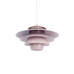 Dyberg Larsen lámpara colgante Ejka mini, rosa, Ø 30 cm, metal