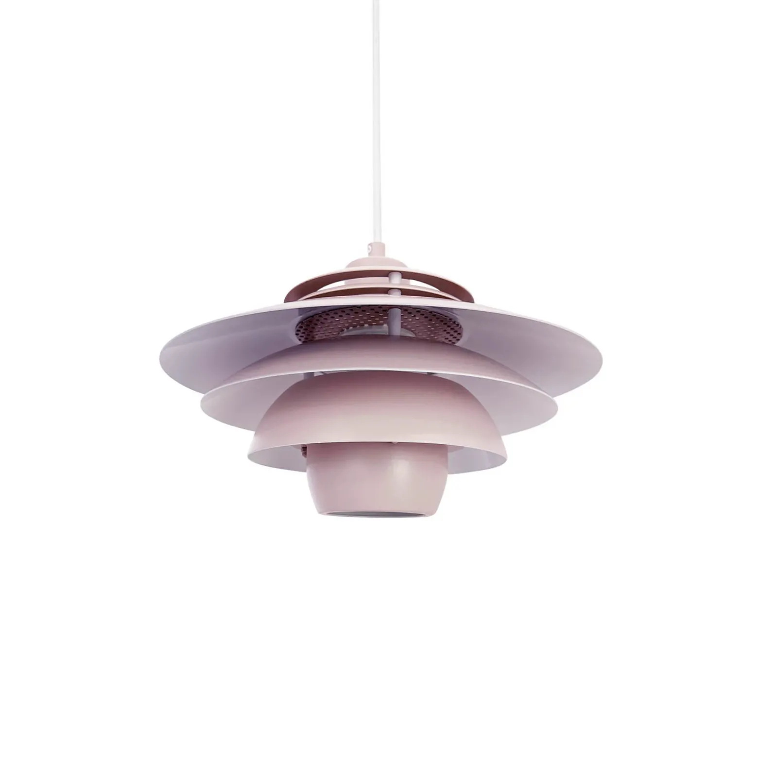 Dyberg Larsen lámpara colgante Ejka mini, rosa, Ø 30 cm, metal