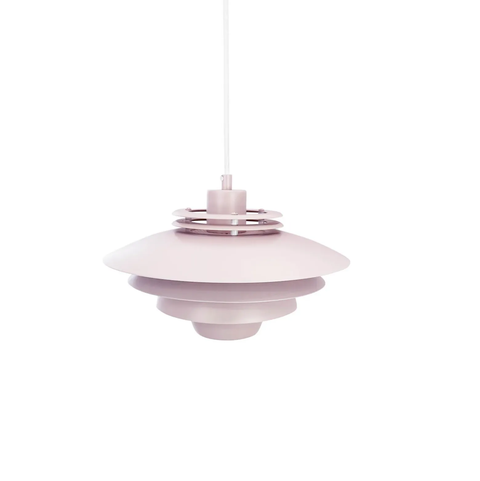 Dyberg Larsen lámpara colgante Ejka mini, rosa, Ø 30 cm, metal