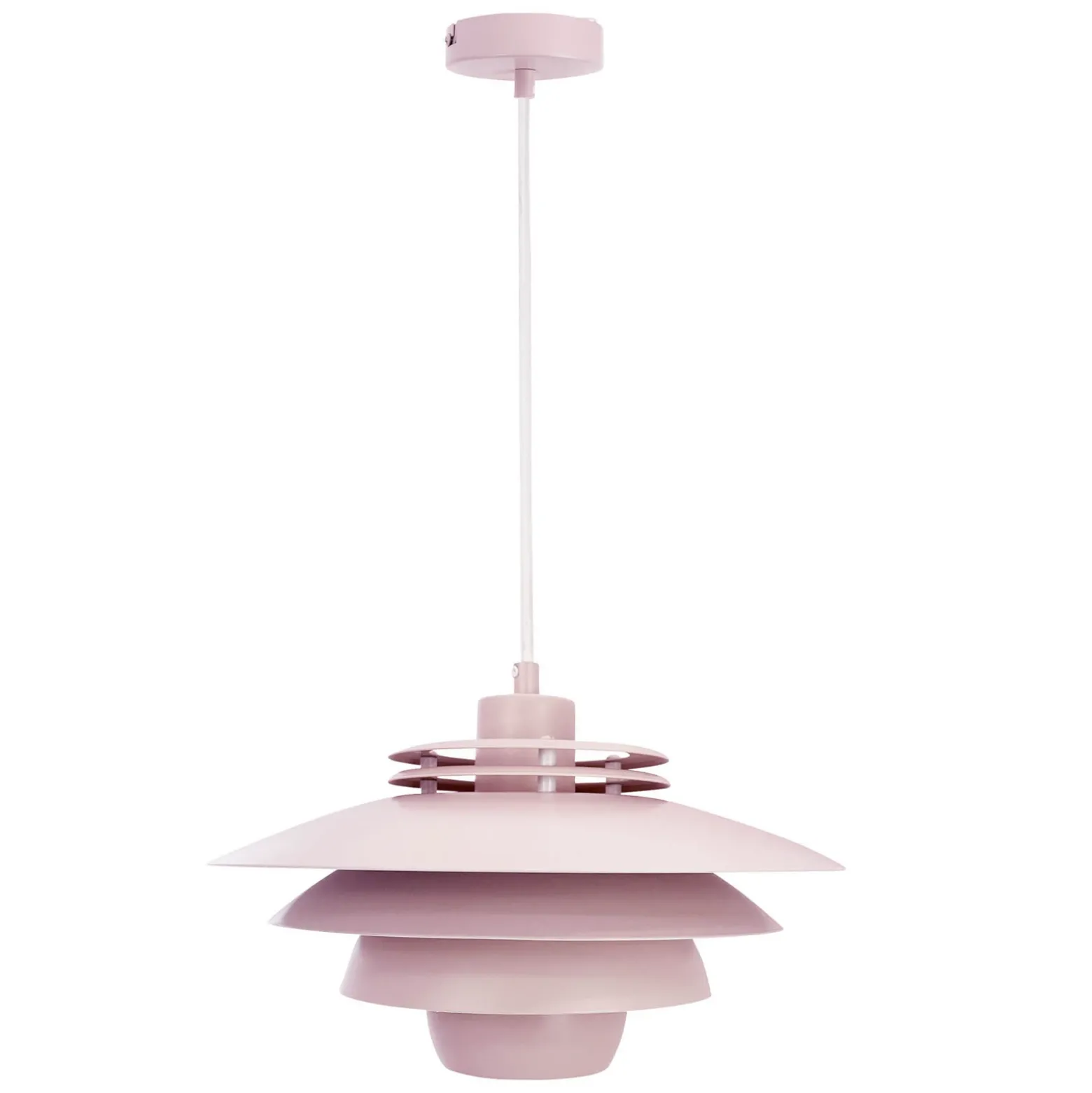 Dyberg Larsen lámpara colgante Ejka mini, rosa, Ø 30 cm, metal