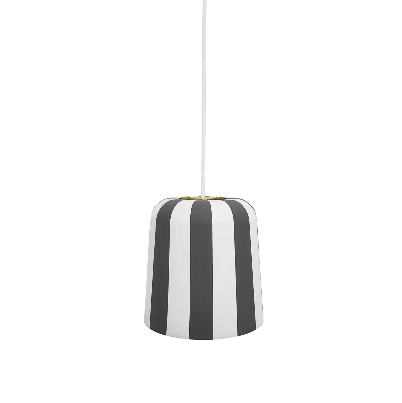 Dyberg Larsen lámpara colgante Gry, gris/blanco, Ø 20 cm, metal