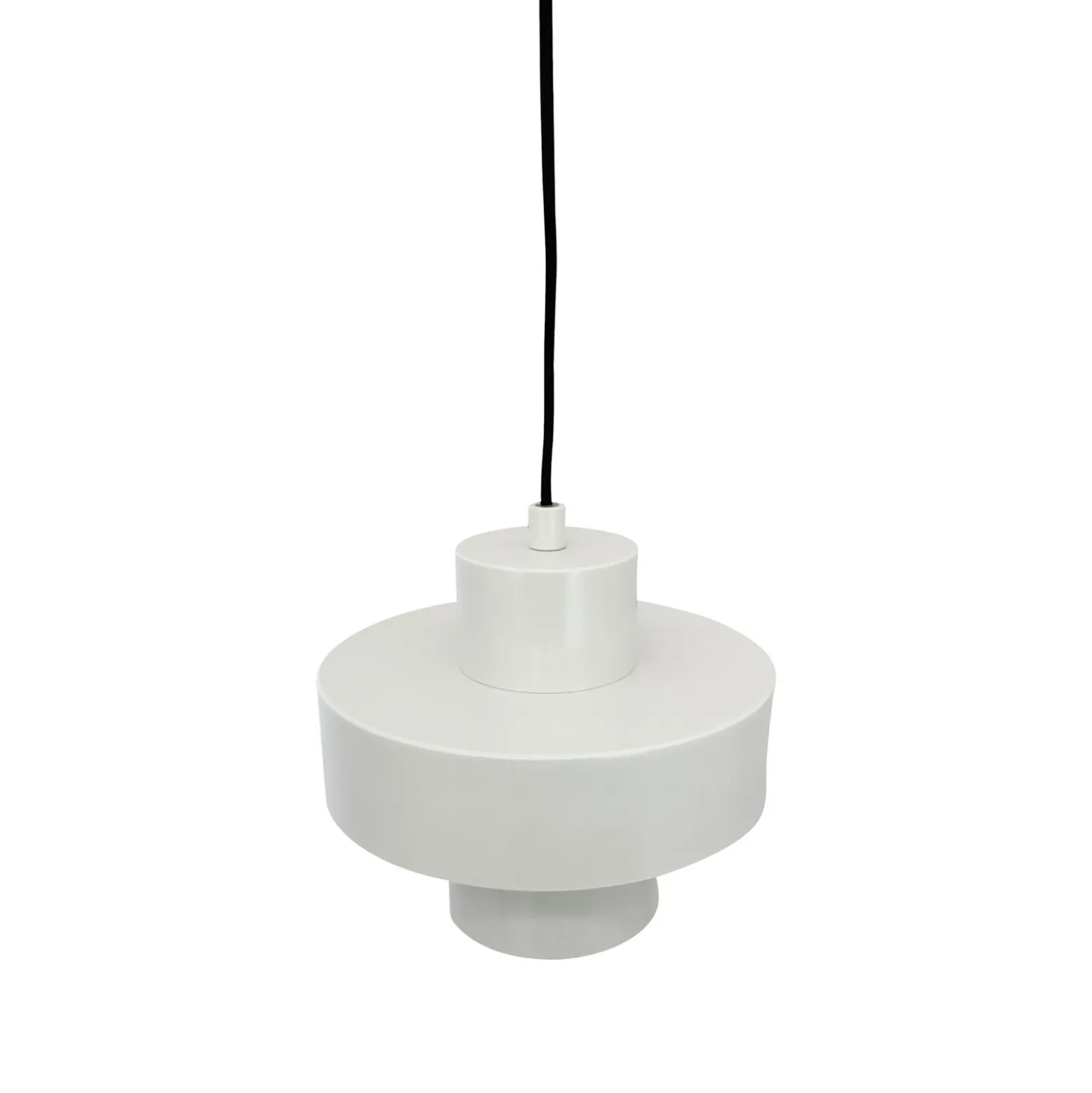 Dyberg Larsen lámpara colgante Stoke, blanco masilla, Ø 20 cm, metal