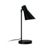 Dyberg Larsen lámpara de mesa DL12, negra, altura 44,5 cm, metal