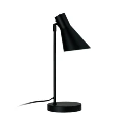 Dyberg Larsen lámpara de mesa DL12, negra, altura 44,5 cm, metal