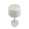 Dyberg Larsen lámpara de mesa LED recargable Flow, crema, altura 25 cm