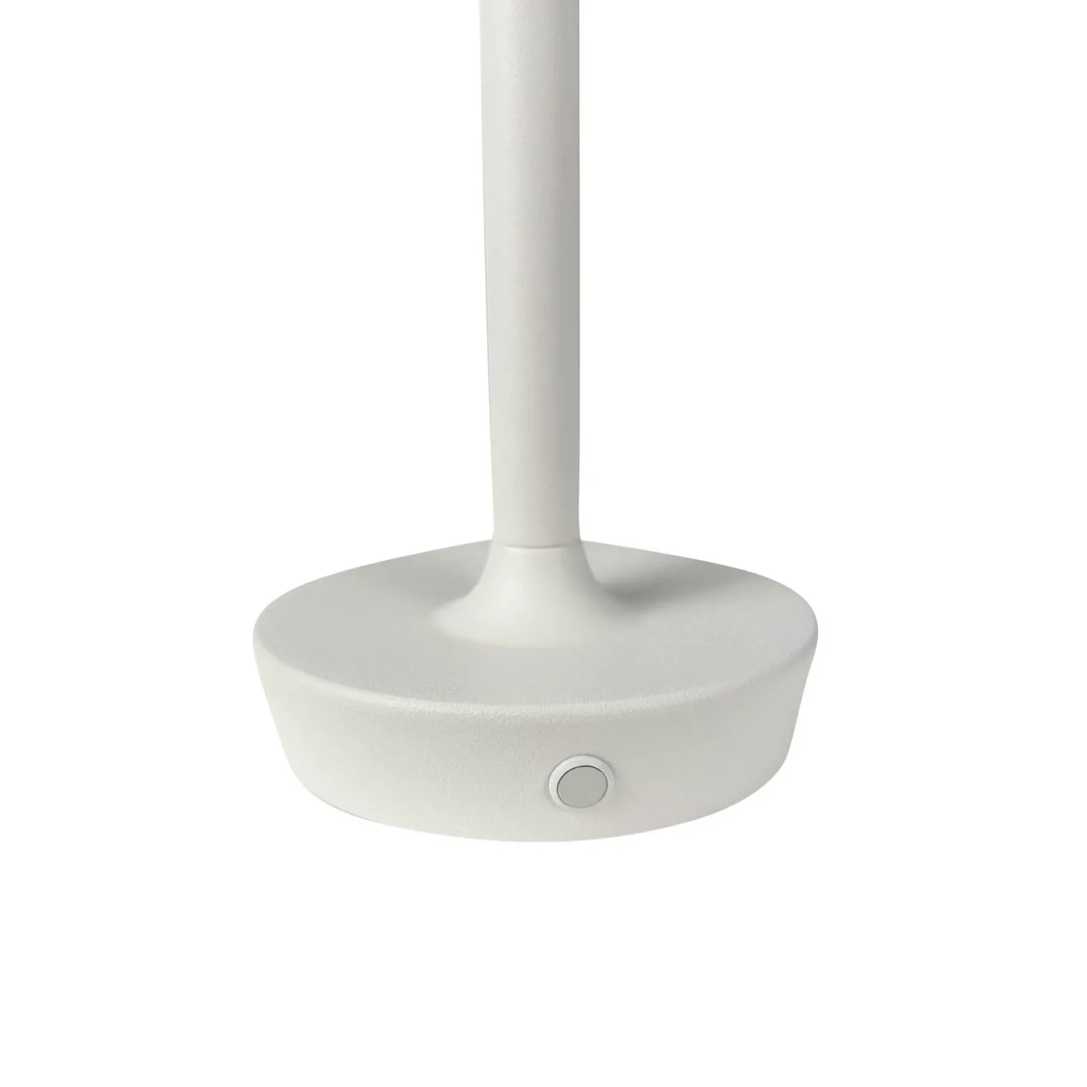 Dyberg Larsen lámpara de mesa LED recargable Flow, crema, altura 25 cm