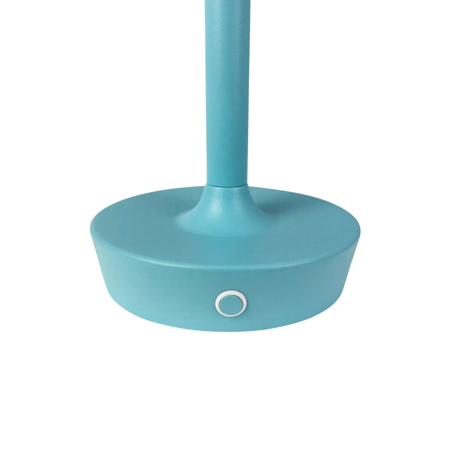 Dyberg Larsen Lámpara de mesa LED recargable Flow, azul claro, altura 25 cm