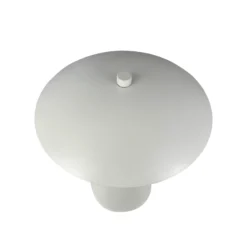 Dyberg Larsen Lámpara de mesa LED recargable Vienna, color crema, altura