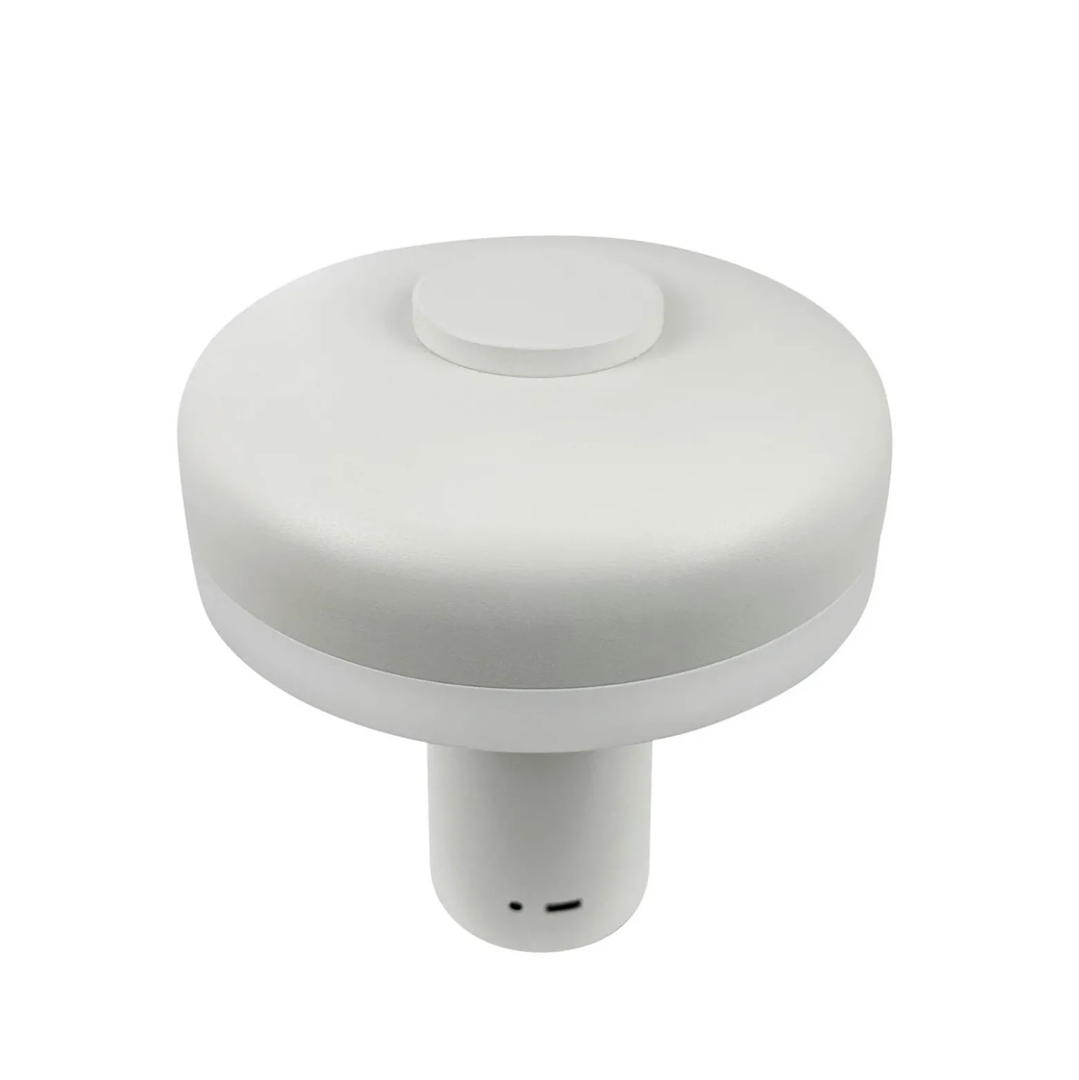 Dyberg Larsen Lámpara de mesa LED recargable Porter, blanca, altura 16 cm