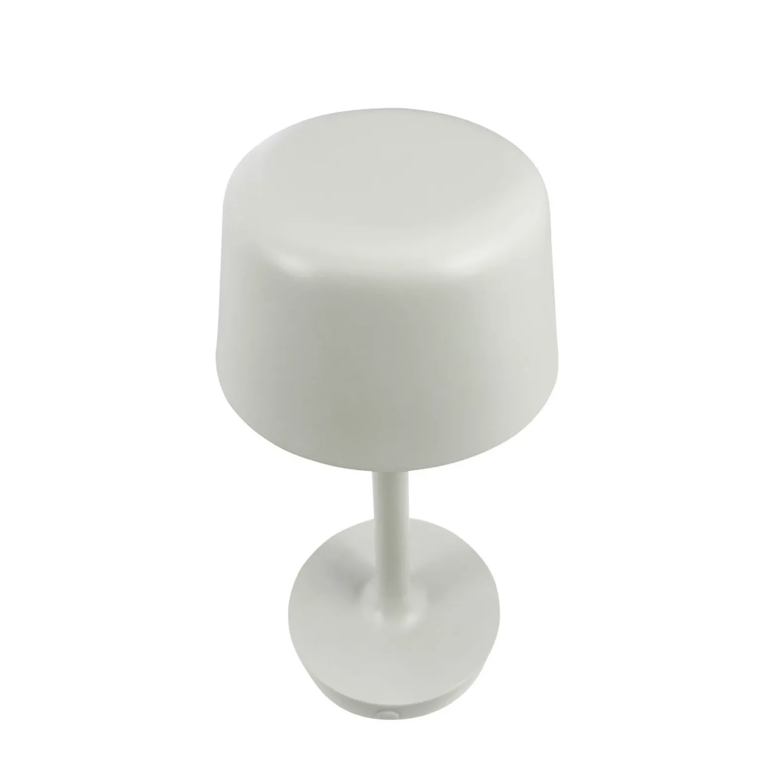 Dyberg Larsen lámpara de mesa LED recargable Flow, crema, altura 25 cm