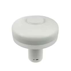 Dyberg Larsen Lámpara de mesa LED recargable Porter, blanca, altura 16 cm