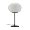Dyberg Larsen Lámpara de mesa Princess, ópalo/negro, 48,5 cm