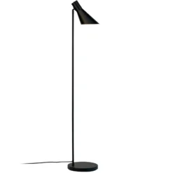 Dyberg Larsen lámpara de pie DL12, negro, altura 139 cm, metal