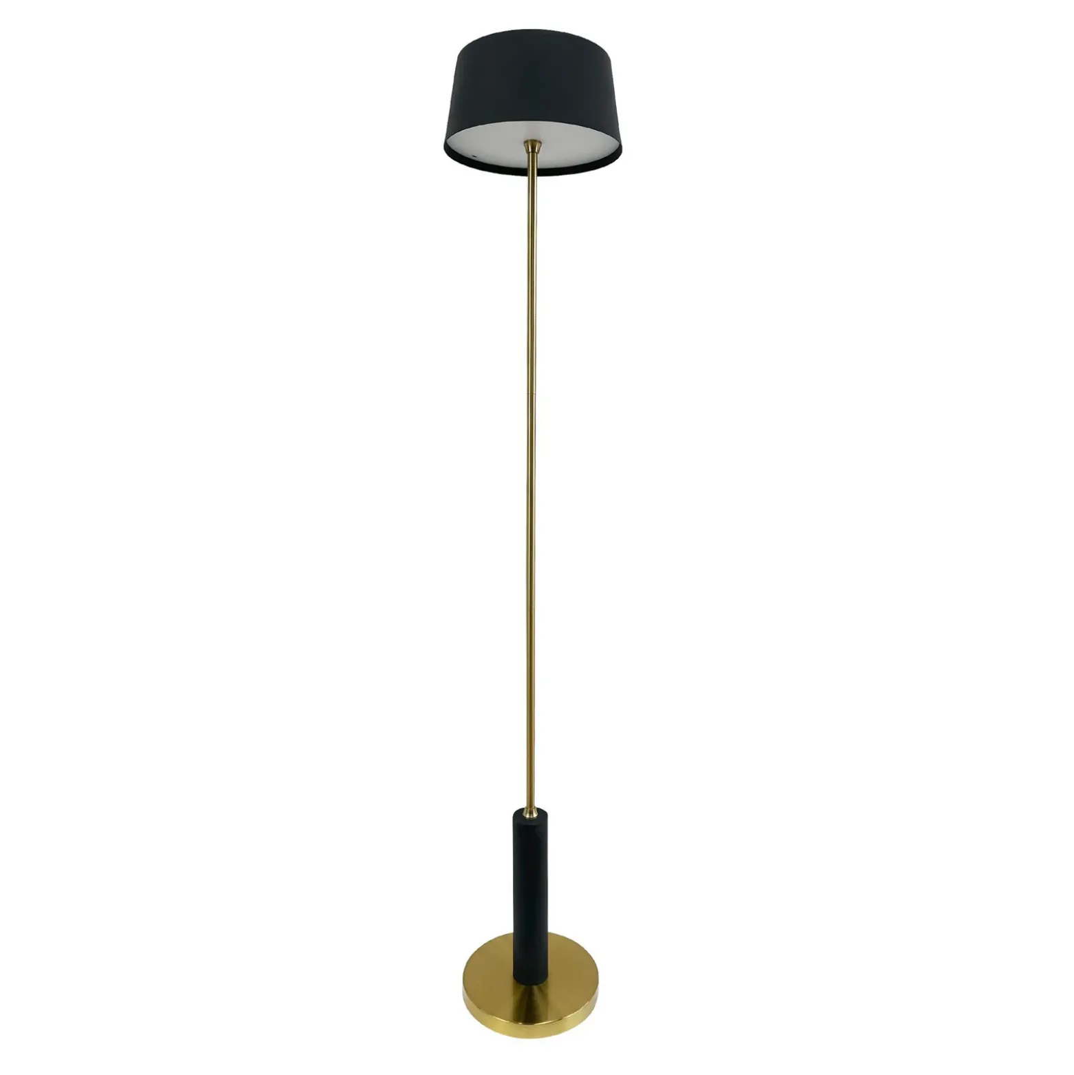 Dyberg Larsen Lámpara de pie LED recargable Yoyo, negra, altura 125 cm