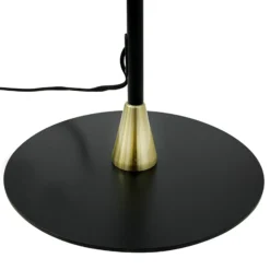 Dyberg Larsen Lámpara de pie Lilje, negro, altura 135 cm, 2 luces.
