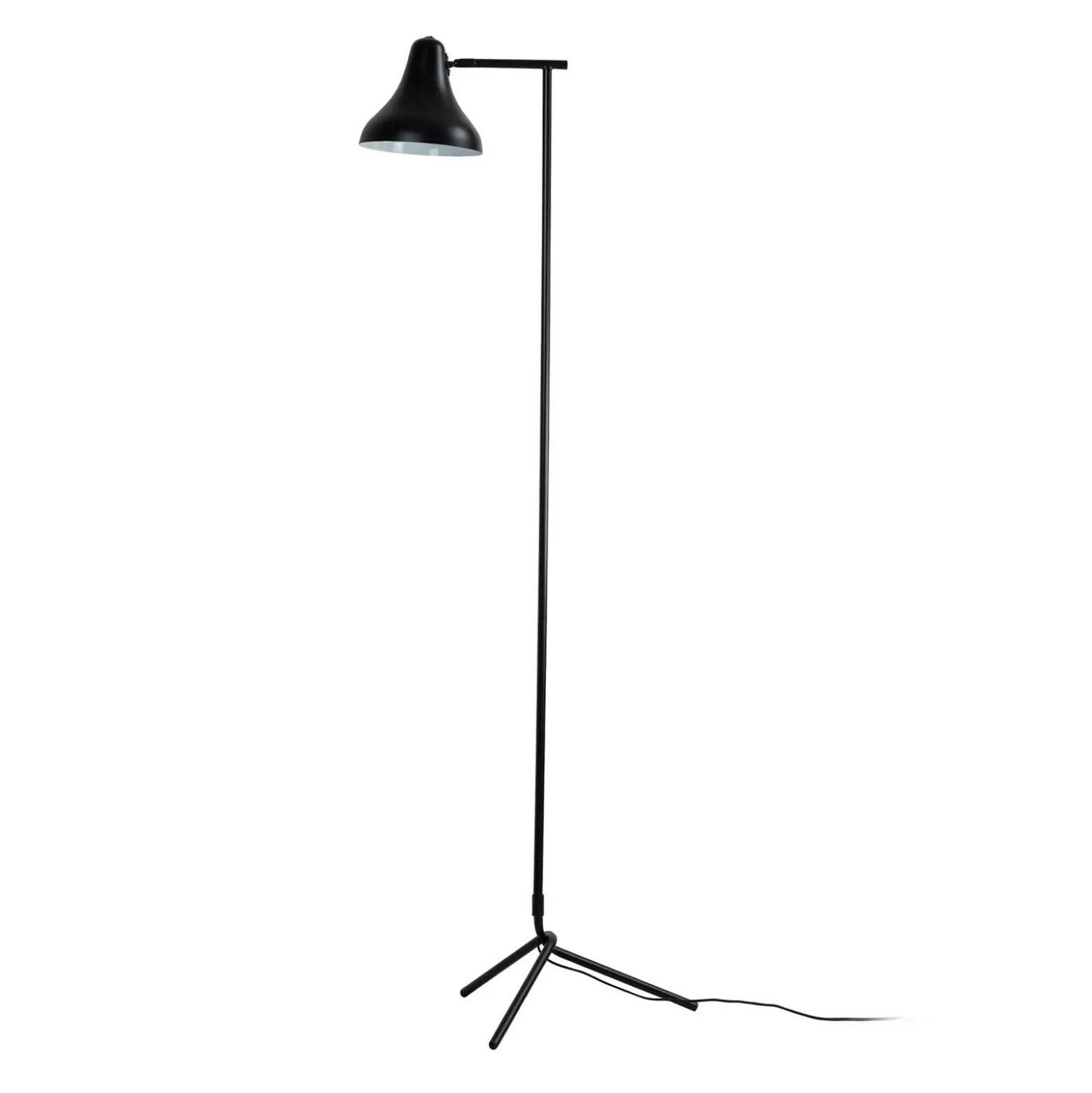 Dyberg Larsen lámpara de pie Tokyo, negra, altura 155 cm, metal