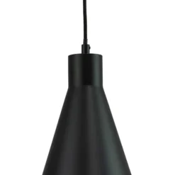 Dyberg Larsen Miles lámpara colgante, negro, Ø 20 cm, metal