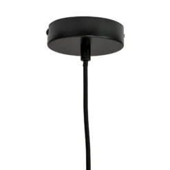 Dyberg Larsen Miles lámpara colgante, negro, Ø 20 cm, metal