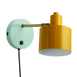 Dyberg Larsen Ocean aplique curry latón turquesa