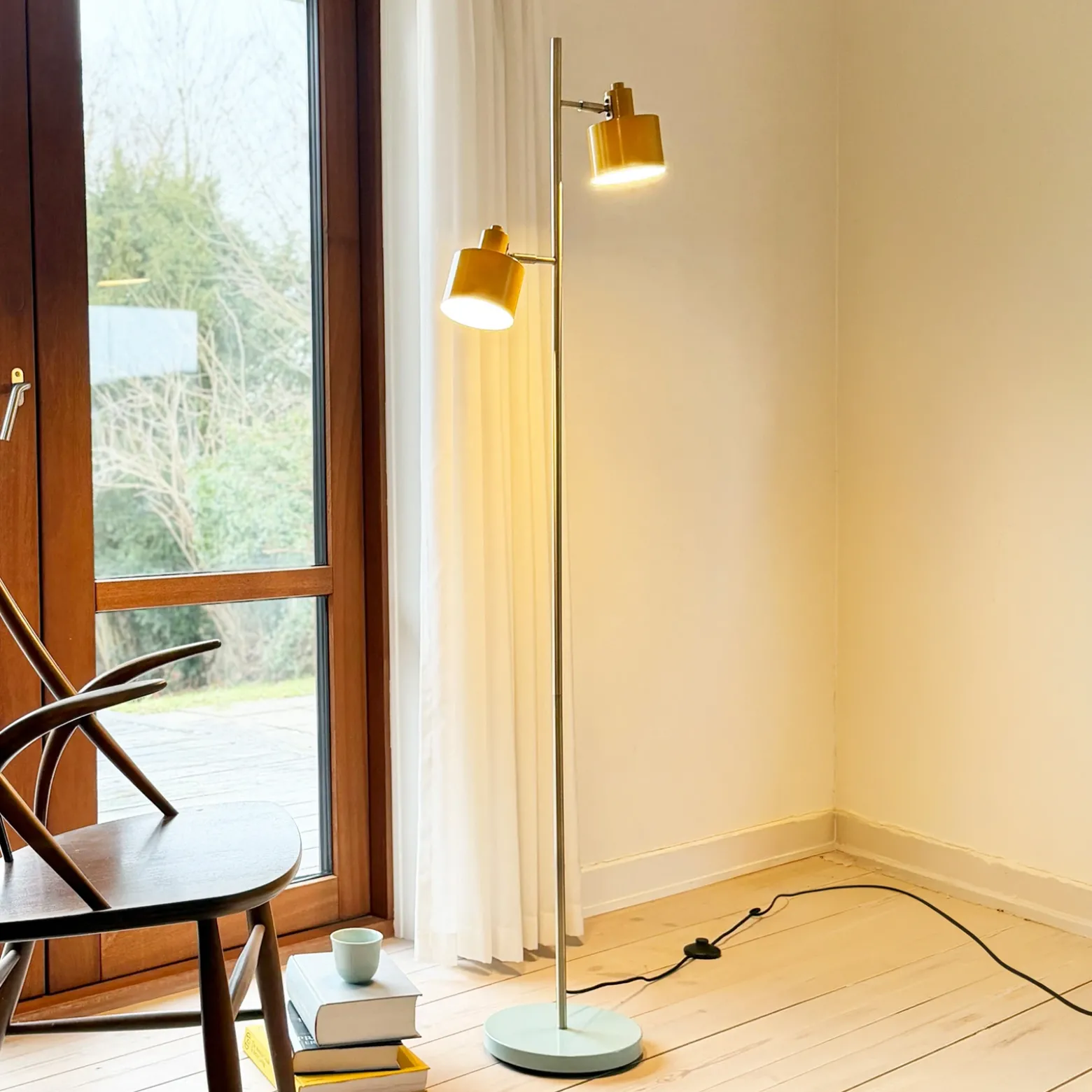 Dyberg Larsen Ocean de pie curry/latón/turquesa