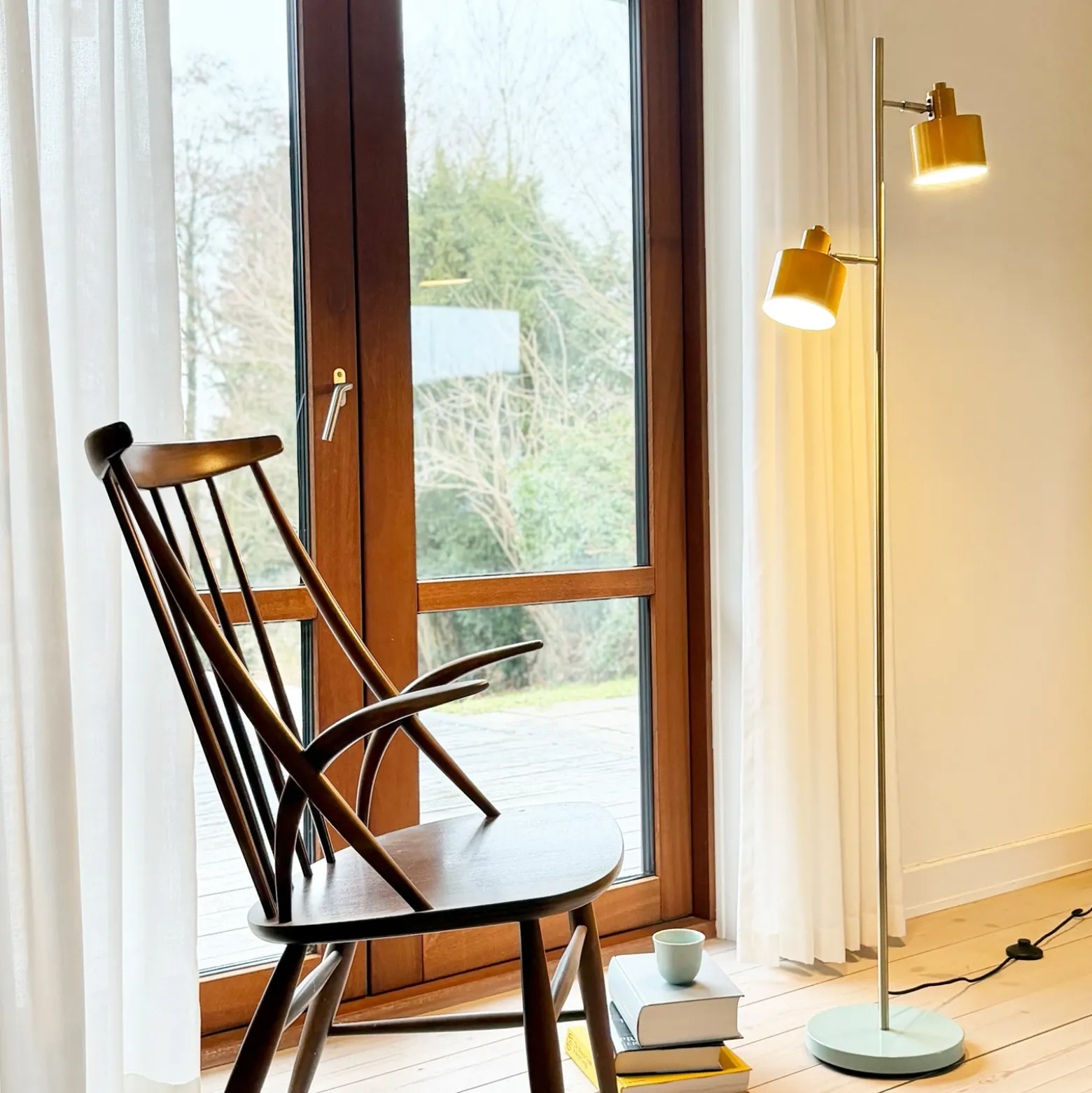Dyberg Larsen Ocean de pie curry/latón/turquesa