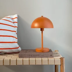 Dyberg Larsen Stockholm lámpara de mesa recargable, terracota
