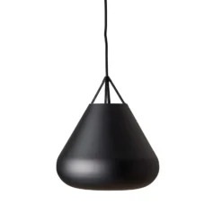 Dyberg Larsen Volta lámpara colgante, negro, Ø 26 cm, metal