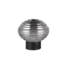 Earl lámpara de mesa LED recargable, negro/humo, altura 14,5 cm, cristal