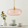 EBB & FLOW Horizon lámpara colgante rosa-oro Ø36cm