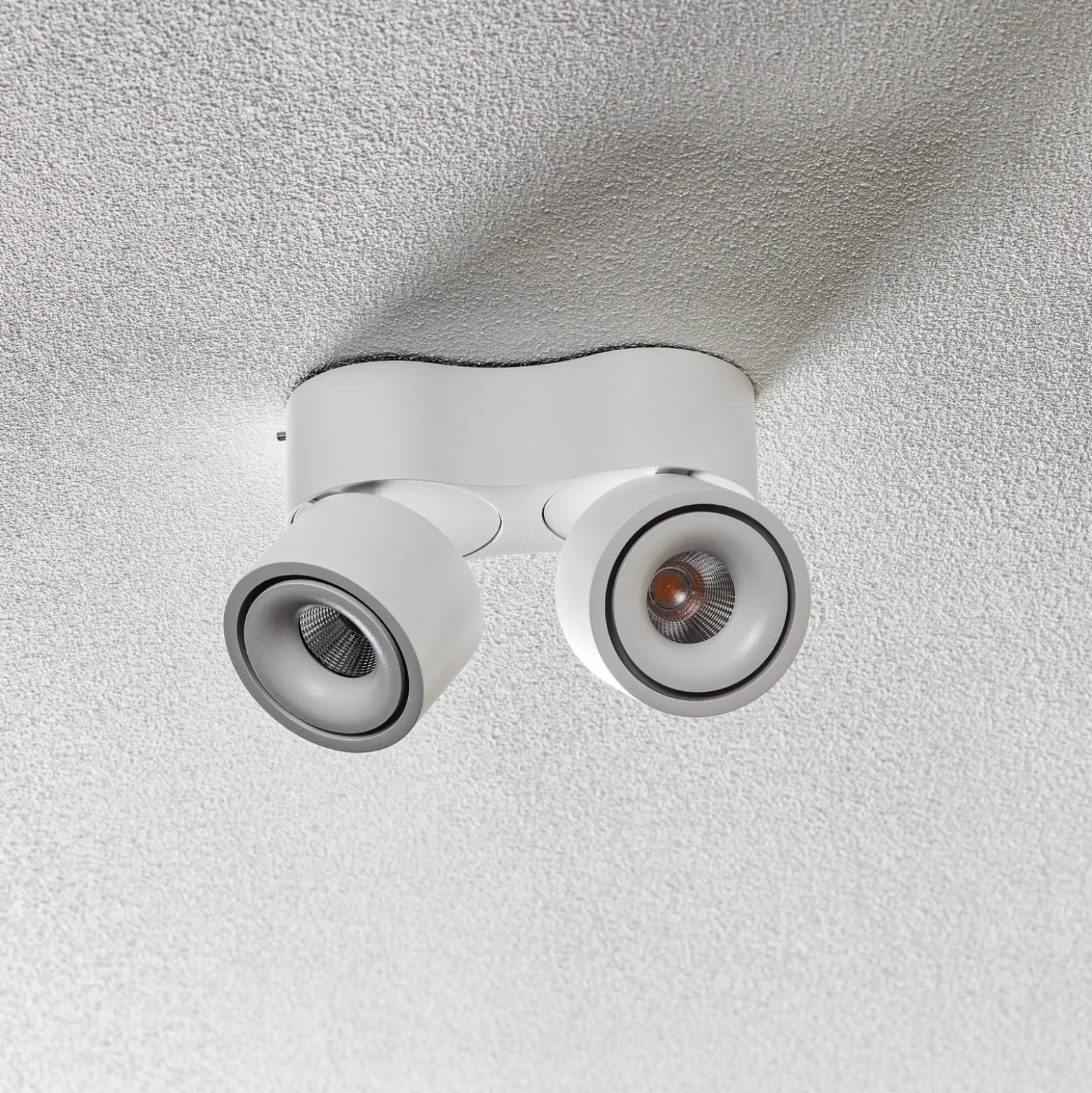 Egger Clippo S Duo foco de techo LED blanco 3.000K