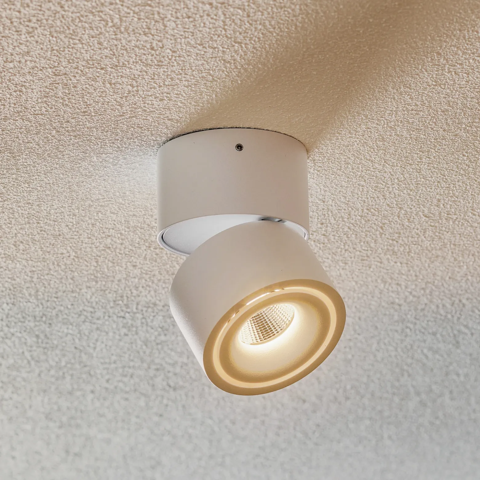 Egger Clippo S foco de techo LED, blanco