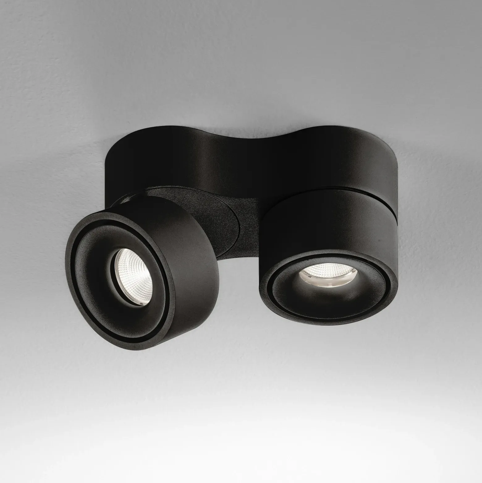 Egger DLS Downlight LED Clippo Duo, negro, 2.700 K