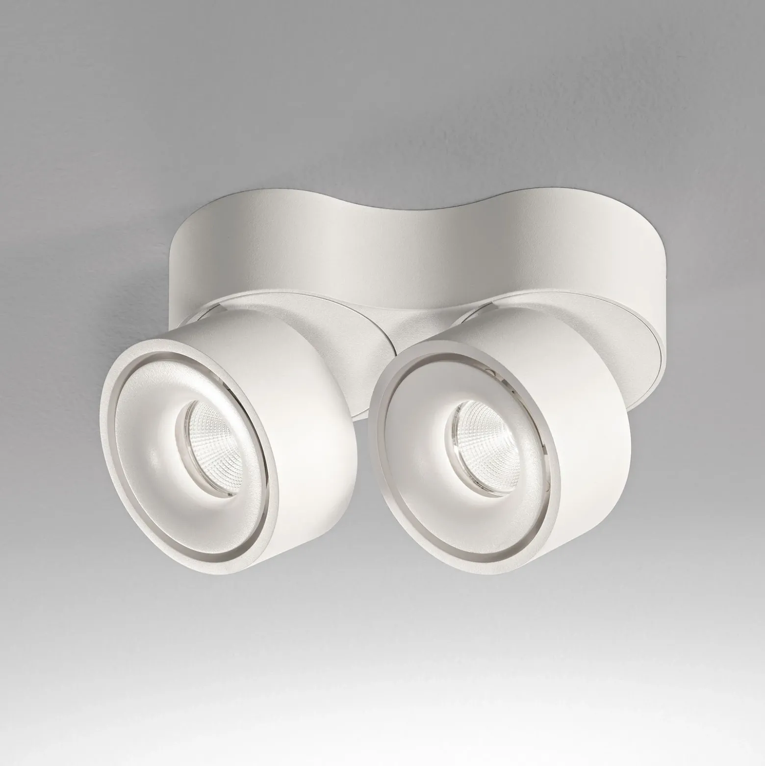 Egger DLS Downlight LED Clippo Duo, 2 luces, blanco, 2.700 K
