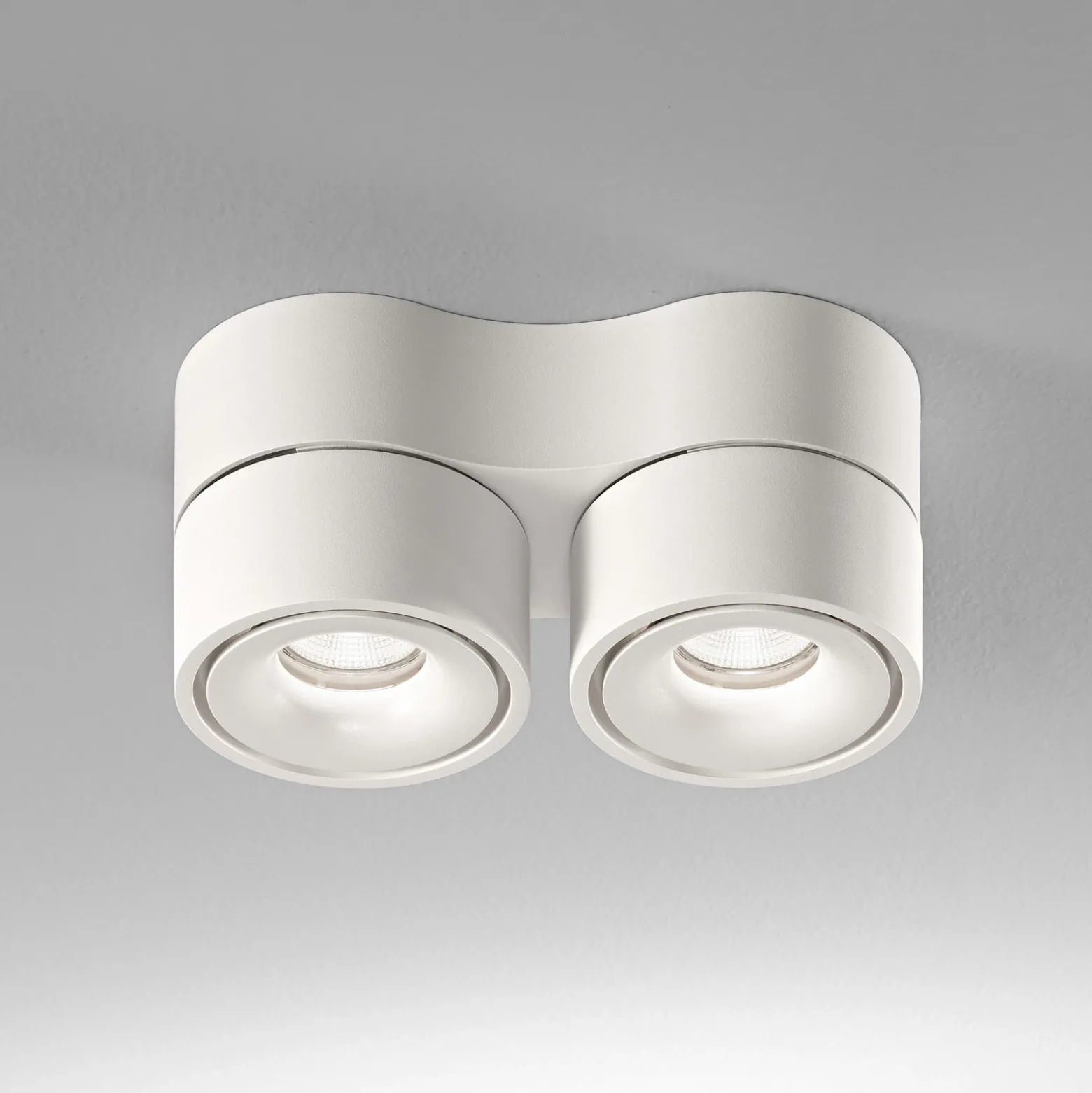 Egger DLS Downlight LED Clippo Duo, 2 luces, blanco, 2.700 K