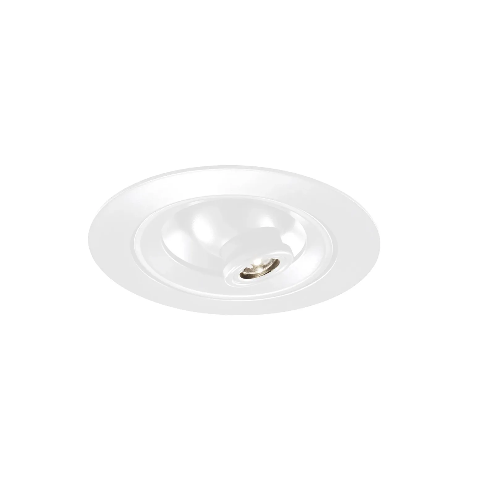 Egger DLS Foco empotrable LED Riga Zooom, redondo, blanco, 3.000K