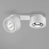 Egger DLS foco LED Clippo Optic Duo, blanco/blanco, 2 luces, DTW