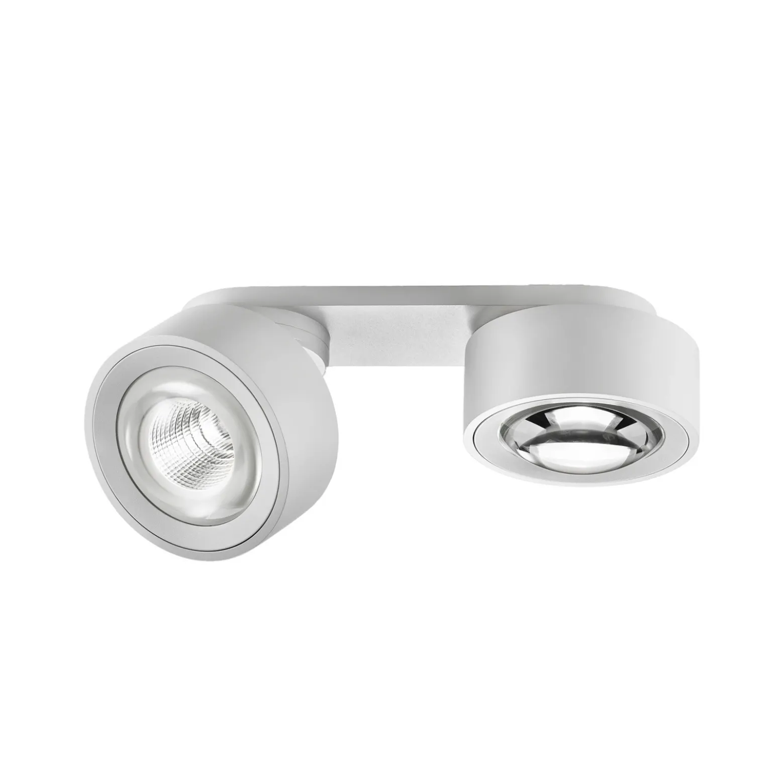 Egger DLS foco LED Clippo Optic Duo, blanco/blanco, 2 luces, DTW