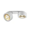 Egger DLS foco LED Clippo Optic Duo, blanco/oro, 2 luces, DTW