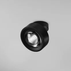 Egger DLS foco LED Clippo Optic, negro/negro, Ø12cm, DTW