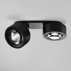 Egger DLS Foco LED Clippo Optic Duo, negro/negro, DTW