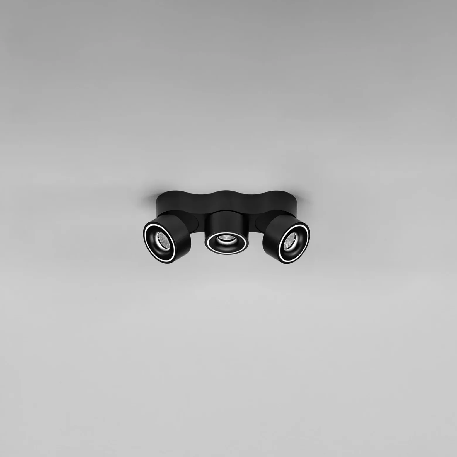 Egger DLS Foco LED, Clippo Trio, negro, atenuable