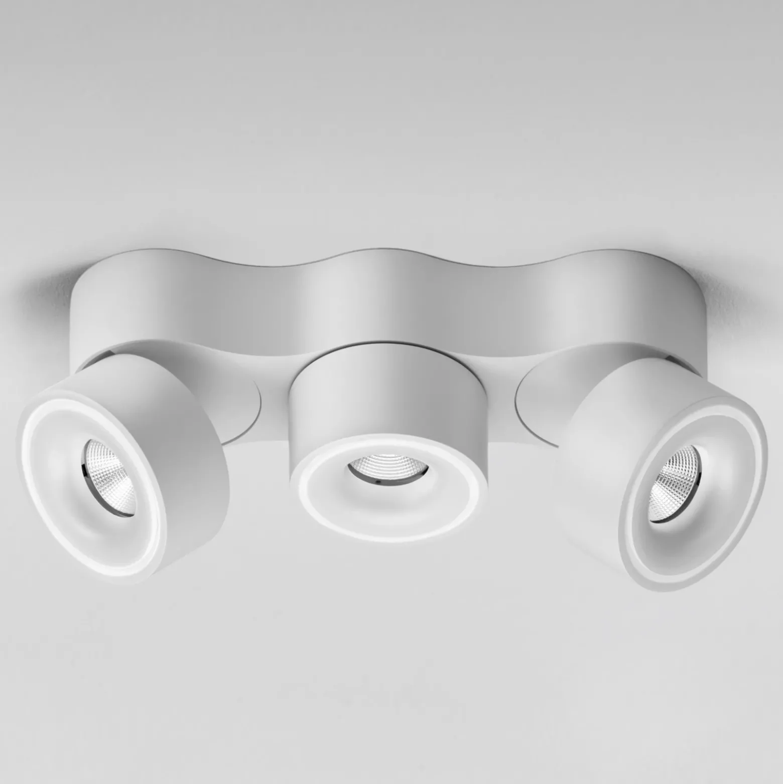 Egger DLS Foco LED Clippo Trio, 3 luces, blanco, atenuable