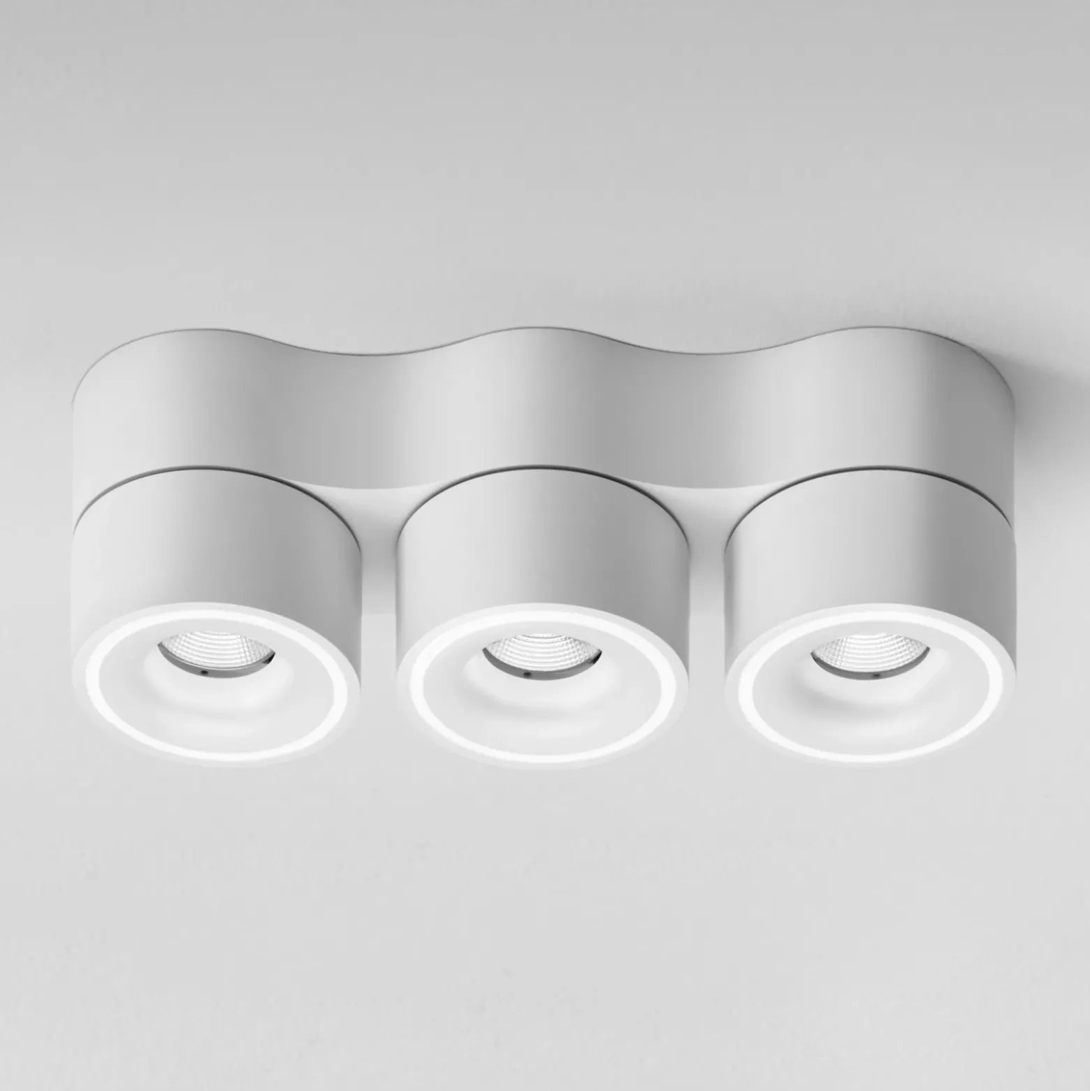 Egger DLS Foco LED Clippo Trio, 3 luces, blanco, atenuable
