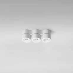 Egger DLS Foco LED Clippo Trio, blanco, atenuable por DALI