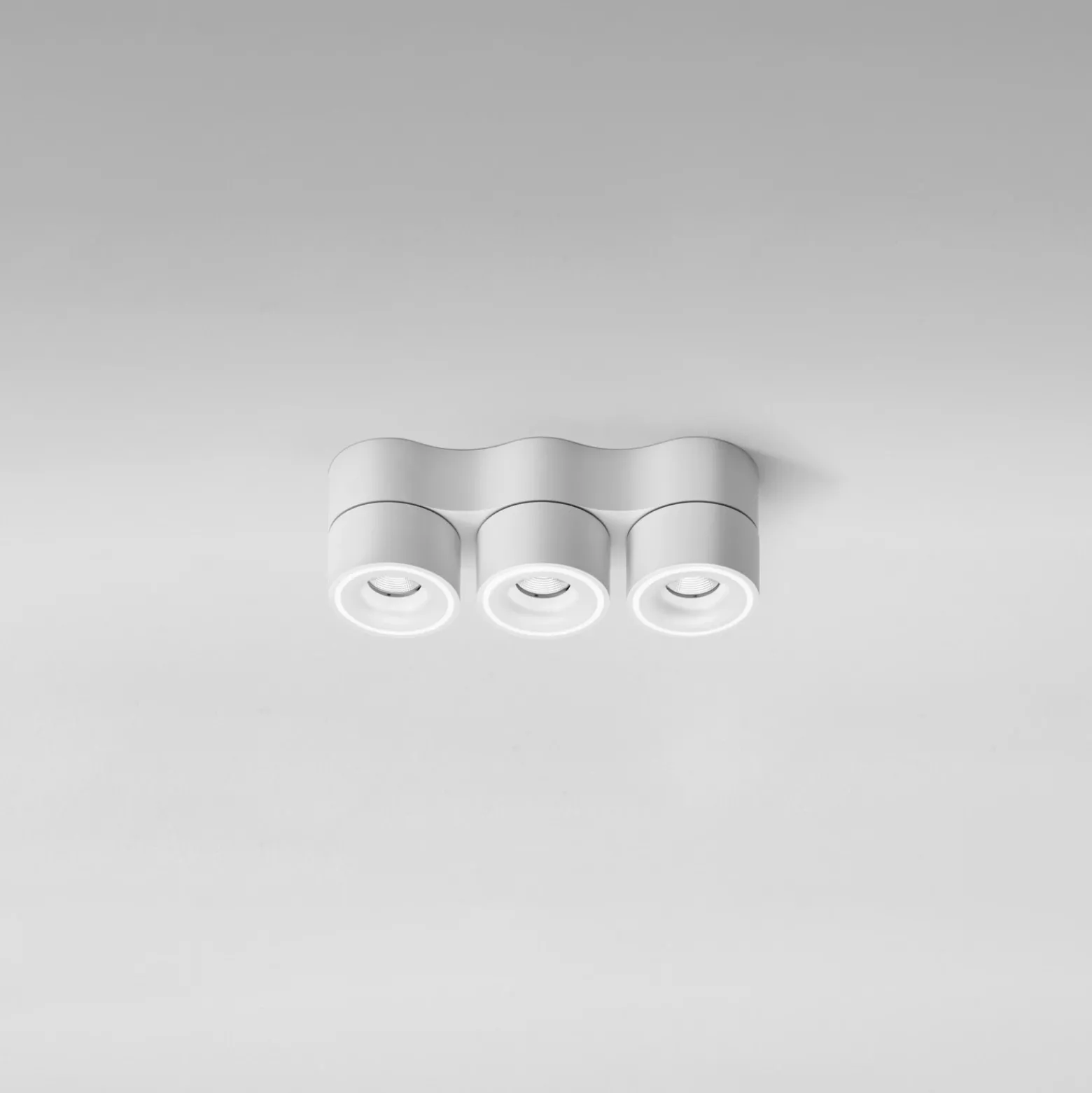 Egger DLS Foco LED Clippo Trio, blanco, atenuable por DALI