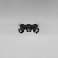 Egger DLS Foco LED, Clippo Trio, negro, atenuable