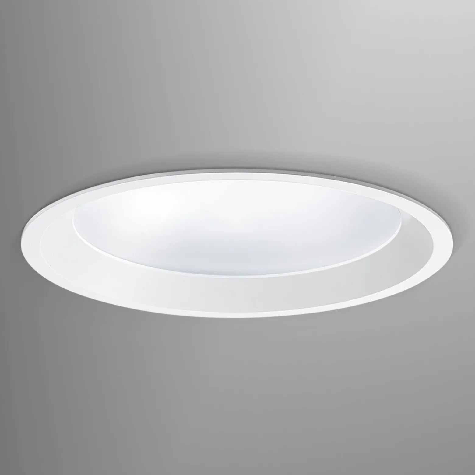 Egger DLS Lámpara empotrable LED Strato 190, Ø 19 cm, blanco