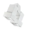Egger DLS plafón STYLE Q, 2 luces, blanco