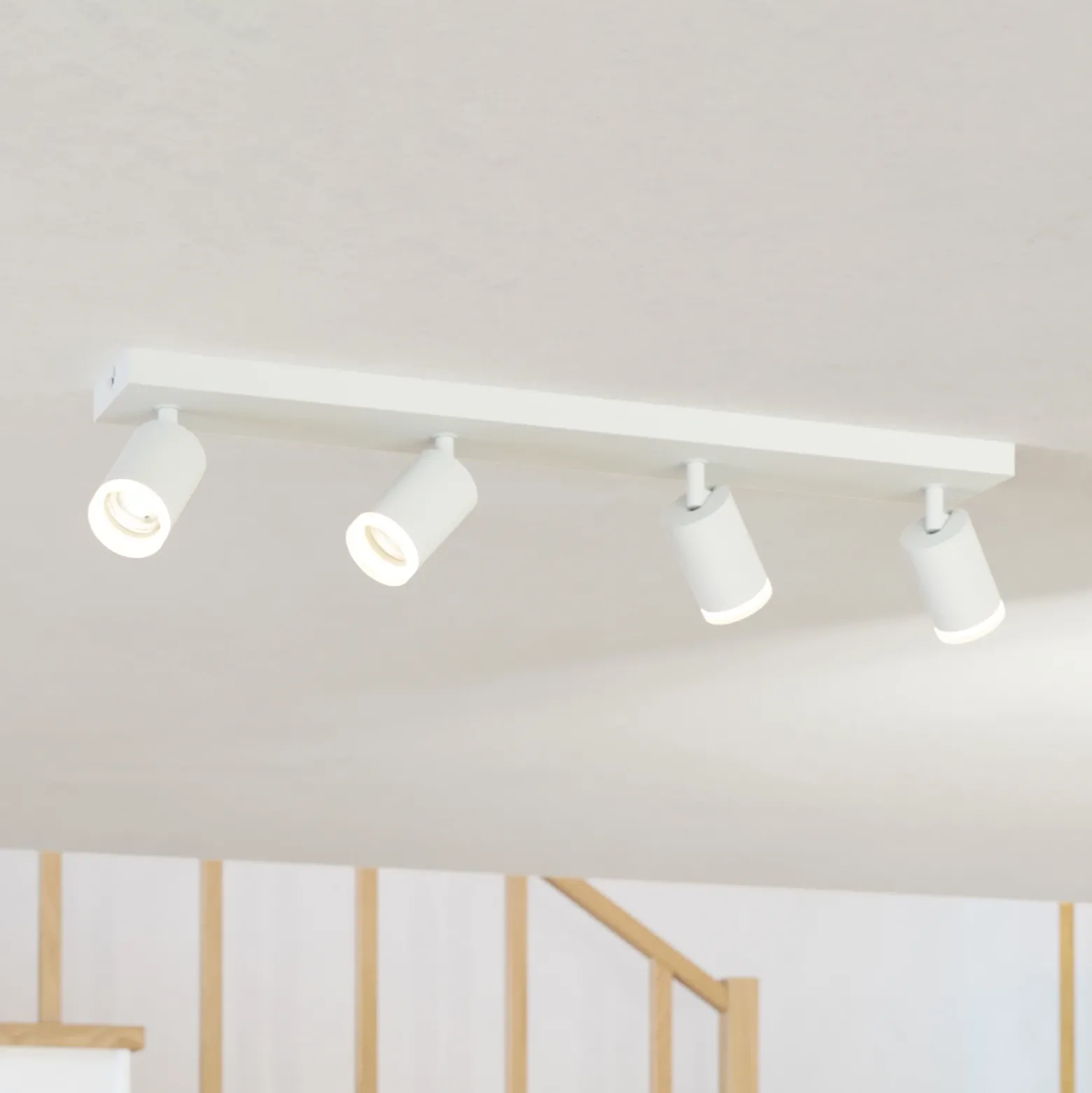EGLO connect foco LED inteligente Melitello-Z, 4 luces, blanco
