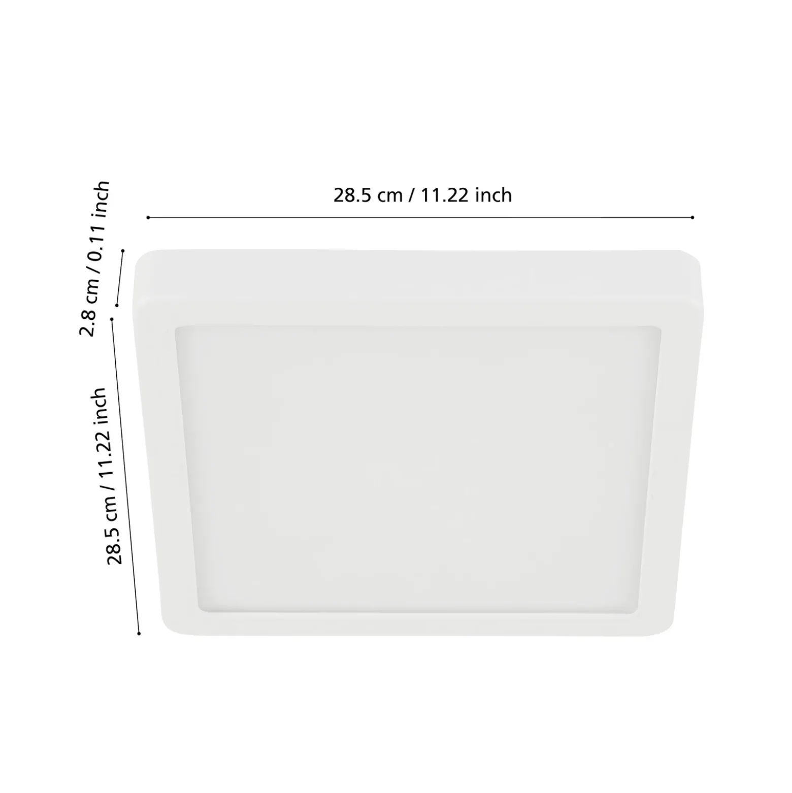 EGLO connect Fueva-Z lámpara de techo 28x28cm blanco
